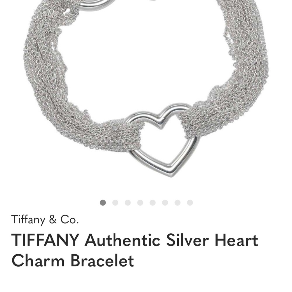 Tiffany & Co. Silver Mesh Heart Bracelet